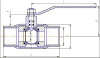 Кран шаровой стандартнопроходной КШ.Ц.М.Energy 015.040.03 DN 15 мм PN 40 кгс/см2