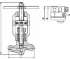 Клапан запорный 1с-15-6Э DN 65 мм PN 98 кгс/см2