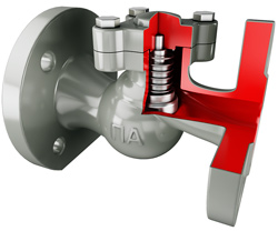 Lift check valves. Image