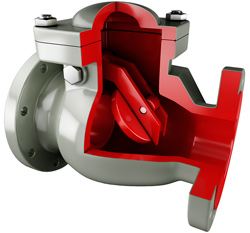 Swing check valves Swing check valves. Image