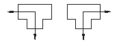 Четырехходовын и трехходовые краны - L-образная схема