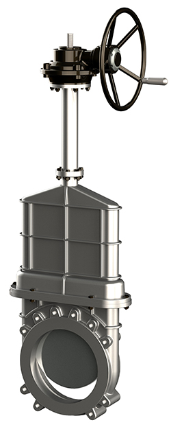 Задвижки шиберные c односторонней герметичностью в закрытом корпусе для ...