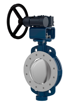 Wafer type double offset butterfly valves. Изображение