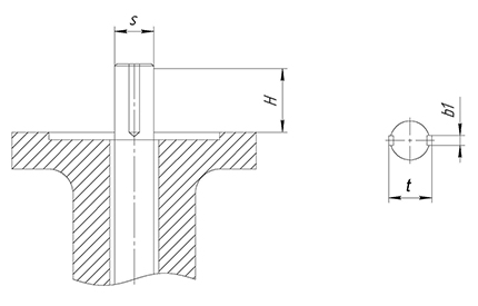 Top flanges dimensions and torque for choosing actuator. Image