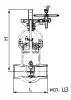 Задвижка клиновая двухдисковая сальниковая 1307-225-ЦЗ DN 225 мм PN 235 кгс/см2