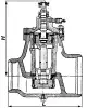 Клапан главный предохранительный сальниковый 111-250/400 DN 250/400 мм PN 43 кгс/см2