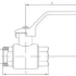 Кран шаровой DN 15 мм PN 80 кгс/см2