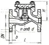 Клапан обратный подъемный 16нж10п DN 100 мм PN 16 кгс/см2