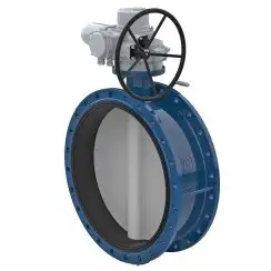 Затвор поворотный дисковый фланцевый ПА 342.700.10-01Ф  с электроприводом DN 700 мм PN 10 кгс/см2