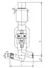 Клапан запорный 1052-65-ЭМ DN 65 мм PN 235 кгс/см2