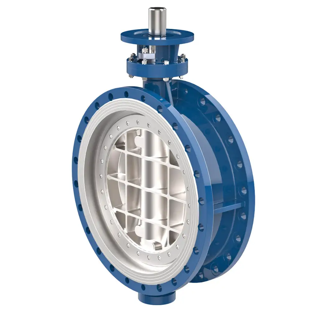 Затвор поворотный дисковый трехэксцентриковый фланцевый ПА 924.700.40-04Ф (корпус - сталь коррозионностойкая CF8, диск - сталь 20Л, уплотнение - PTFE, направление рабочей среды - одностороннее) DN 700 мм PN 40 кгс/см2