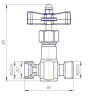 Клапан запорный ВИГ160-С2Б2Б DN 5 мм PN 160 кгс/см2