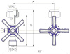 Block of shutoff valves, DN5, PN160 