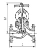 Клапан запорный 15с65нж DN 40 мм PN 16 кгс/см2