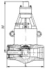 Кран регулирующий разгруженный рычажный 1260-225-Р-02 DN 225 мм PN 200 кгс/см2