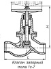 Клапан запорный 1с-7-1 DN 80 мм PN 63 кгс/см2