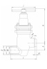 Клапан запорный сильфонный 14нж17ст19 DN 25 мм PN 10 кгс/см2