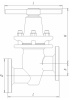 Клапан запорный сильфонный 14нж17ст1 DN 50 мм PN 10 кгс/см2