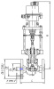 Клапан регулирующий односедельный 25ч945нж DN 125 мм PN 16 кгс/см2