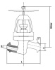 Клапан запорный 15нж52нж11 DN 25 мм PN 63 кгс/см2