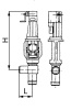 Клапан запорно-дроссельный угловой сальниковый 1405-100-Э DN 100 мм PN 47 кгс/см2