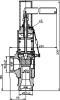 Клапан предохранительный пружинный 17с-1-3 DN 40 мм PN 10 кгс/см2