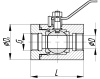 Кран шаровой запорный 11лс01пм DN 20 мм PN 16 кгс/см2