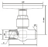 Клапан запорный 15с68нж DN 15 мм PN 160 кгс/см2