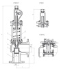 Клапан предохранительный пружинный 17с13нж-ХЛ DN 200 мм PN 16 кгс/см2