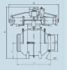 Кран шаровой ПТ 39180-300-12 DN 300 мм PN 80 кгс/см2