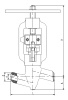 Клапан запорный 1053-50-0 DN 50 мм PN 137 кгс/см2