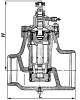 Клапан главный предохранительный сальниковый 111-250/400 DN 250/400 мм PN 43 кгс/см2