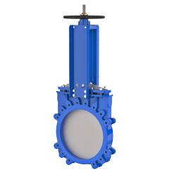 Bidirectional knife gate valve with ductile-iron body and EPDM seat, DN250, PN10. PA520 series 