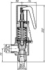 Клапан предохранительный пружинный 15с-1-1 DN 25 мм PN 10 кгс/см2
