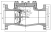 Затвор (клапан) обратный поворотный 1506-50-0 DN 50 мм PN 40 кгс/см2