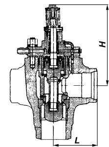 Клапан главный предохранительный 1204-125/200 DN 125/250 мм PN 250 кгс/см2