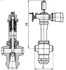 Клапан запорно-дроссельный угловой сальниковый 936-150/250-Э DN 150/250 мм PN 60 кгс/см2