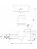Клапан запорный сильфонный 14нж17ст19 DN 10 мм PN 10 кгс/см2