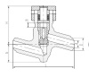 Клапан обратный 1524-32-0 DN 32 мм PN 100 кгс/см2