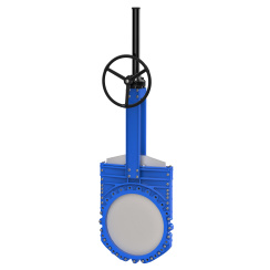 Bidirectional knife gate valve with demountable body with ductile-iron body and EPDM seat, DN800, PN10. PA530 series 