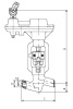 Клапан запорный 1052-65-ЦЗ DN 65 мм PN 235 кгс/см2