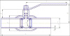 Кран шаровой КШ.Ц.П.025.040.02 DN 25 мм PN 40 кгс/см2