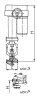 Клапан дроссельный рычажный 1103-65-Э DN 65 мм PN 114 кгс/см2