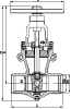 Задвижка клиновая 2с-25-2 DN 200 мм PN 63 кгс/см2