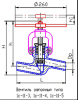 Клапан запорный 1с-11-3 DN 20 мм PN 63 кгс/см2