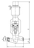 Клапан запорный 1052-65-ЭМ DN 65 мм PN 235 кгс/см2