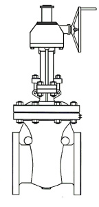 30с541нж cast gate valve, DN400, PN16 
