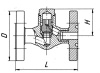Клапан обратный 16нж48нж DN 15 мм PN 160 кгс/см2