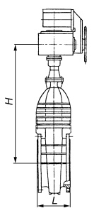 30ч925бр gate valve with non-rising stem, DN1000, PN2,5 