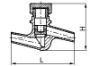 Клапан обратный 3с-6-3 DN 32 мм PN 100 кгс/см2